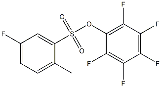 PENTAFLUOROPHENYL 5-FLUORO-2-METHYL-BENZENESULFONATE Struktur