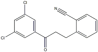 3-(2-CYANOPHENYL)-3',5'-DICHLOROPROPIOPHENONE Struktur