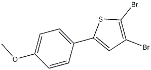 2,3-DIBROMO-5-(4-METHOXYPHENYL)THIOPHENE Struktur