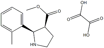 METHYL (2R,3S)-2-(2-METHYLPHENYL)PYRROLIDINE-3-CARBOXYLATE OXALATE Struktur