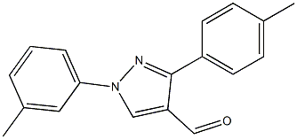 1-M-TOLYL-3-P-TOLYL-1H-PYRAZOLE-4-CARBALDEHYDE Struktur