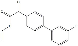 ETHYL 4-(3-FLUOROPHENYL)BENZOYLFORMATE Struktur