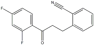 3-(2-CYANOPHENYL)-2',4'-DIFLUOROPROPIOPHENONE Struktur