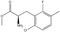 METHYL (2R)-2-AMINO-3-(6-CHLORO-2-FLUORO-3-METHYLPHENYL)PROPANOATE Struktur