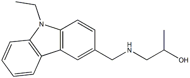 1-(((9-ETHYL-9H-CARBAZOL-3-YL)METHYL)AMINO)PROPAN-2-OL Struktur