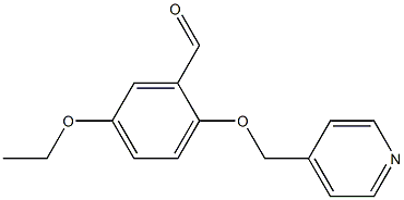 5-ETHOXY-2-(PYRIDIN-4-YLMETHOXY)BENZALDEHYDE Struktur