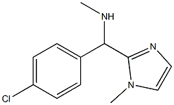 N-[(4-CHLOROPHENYL)(1-METHYL-1H-IMIDAZOL-2-YL)METHYL]-N-METHYLAMINE Struktur