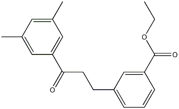 3-(3-CARBOETHOXYPHENYL)-3',5'-DIMETHYLPROPIOPHENONE Struktur