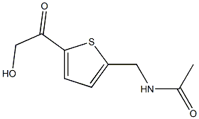 N-[(5-GLYCOLOYLTHIEN-2-YL)METHYL]ACETAMIDE Struktur