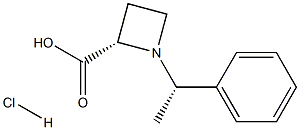 [(1'S),2S]-1-(1'-PHENYLETHYL)AZETIDINE-2-CARBOXYLIC ACID HCL Struktur