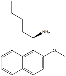 (1R)-1-(2-METHOXYNAPHTHYL)PENTYLAMINE Struktur