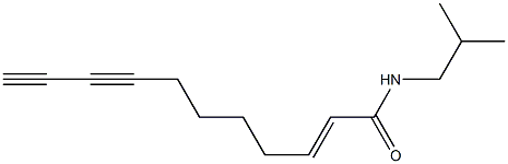 UNDEC-2-ENE-8,10-DIYNOIC ACID ISOBUTYLAMIDE Struktur