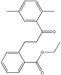 3-(2-CARBOETHOXYPHENYL)-2',5'-DIMETHYLPROPIOPHENONE Struktur