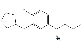 (1S)-1-(3-CYCLOPENTYLOXY-4-METHOXYPHENYL)BUTYLAMINE Struktur