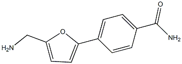 4-[5-(AMINOMETHYL)-2-FURYL]BENZAMIDE Struktur