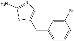 5-(3-BROMOBENZYL)-1,3-THIAZOL-2-AMINE Struktur