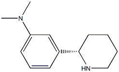 (S)-N,N-DIMETHYL-3-(PIPERIDIN-2-YL)BENZENAMINE Struktur