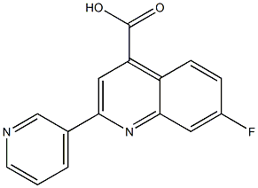 7-FLUORO-2-PYRIDIN-3-YLQUINOLINE-4-CARBOXYLIC ACID Struktur