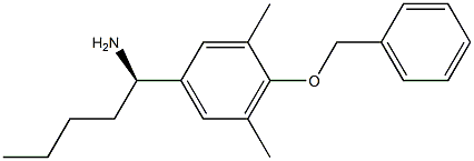 (1R)-1-[3,5-DIMETHYL-4-(PHENYLMETHOXY)PHENYL]PENTYLAMINE Struktur