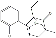 2-(2-CHLOROPHENYL)-5-ETHYL-7-METHYL-1,3-DIAZATRICYCLO[3.3.1.1~3,7~]DECAN-6-ONE Struktur