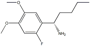 (1S)-1-(2-FLUORO-4,5-DIMETHOXYPHENYL)PENTYLAMINE Struktur