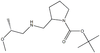 (R)-1-BOC-2-[(2-METHOXY-PROPYLAMINO)-METHYL]-PYRROLIDINE Struktur