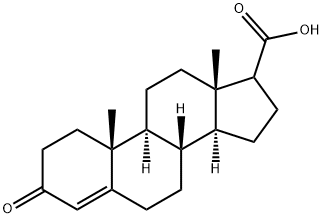 3-OXO-4-ANDROSTENE-17-CARBOXYLIC ACID Struktur