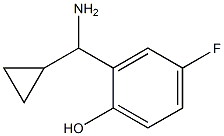 2-((1R)AMINOCYCLOPROPYLMETHYL)-4-FLUOROPHENOL Struktur