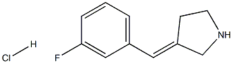 (E)-3-(3-FLUOROBENZYLIDENE)PYRROLIDINE HYDROCHLORIDE Struktur