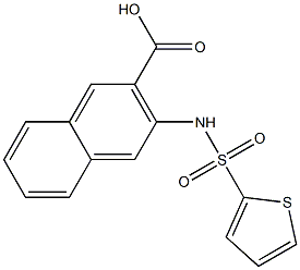 3-[(THIEN-2-YLSULFONYL)AMINO]-2-NAPHTHOIC ACID Struktur