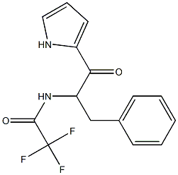 L-N-[1-BENZYL-2-OXO-2-(1H-PYRROL-2-YL)-ETHYL]-2,2,2-TRIFLUOROACETAMIDE Struktur