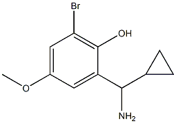 2-((1R)AMINOCYCLOPROPYLMETHYL)-6-BROMO-4-METHOXYPHENOL Struktur