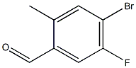 4-BROMO-5-FLUORO-2-METHYLBENZALDEHYDE Struktur