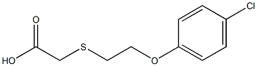 [[2-(4-CHLOROPHENOXY)ETHYL]THIO]ACETIC ACID Struktur