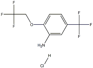 2-(2,2,2-TRIFLUOROETHOXY)-5-(TRIFLUOROMETHYL)ANILINE HYDROCHLORIDE Struktur