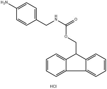 4-FMOC-AMINOMETHYL-ANILINE HYDROCHLORIDE Struktur