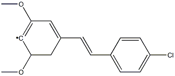 (E)-5-[2-(4-CHLOROPHENYL)ETHENYL]-1,3-DIMETHOXYPHENYL Struktur