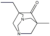 5-ETHYL-7-METHYL-1,3-DIAZATRICYCLO[3.3.1.1~3,7~]DECAN-6-ONE Struktur