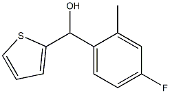 4-FLUORO-2-METHYLPHENYL-(2-THIENYL)METHANOL Struktur