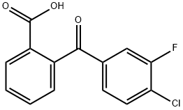 2-(4-CHLORO-3-FLUOROBENZOYL)BENZOIC ACID Struktur