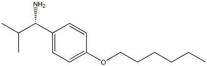 (1S)-1-(4-HEXYLOXYPHENYL)-2-METHYLPROPYLAMINE Struktur