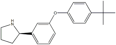 1-((2R)PYRROLIDIN-2-YL)-3-[4-(TERT-BUTYL)PHENOXY]BENZENE Struktur