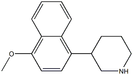 3-(4-METHOXY-NAPHTHALEN-1-YL)-PIPERIDINE Struktur