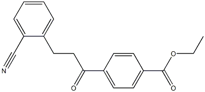 4'-CARBOETHOXY-3-(2-CYANOPHENYL)PROPIOPHENONE Struktur