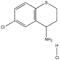 6-CHLORO-3,4-DIHYDRO-2H-THIOCHROMEN-4-YLAMINE HYDROCHLORIDE Struktur