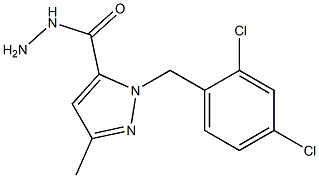 1-(2,4-DICHLOROBENZYL)-3-METHYL-1H-PYRAZOLE-5-CARBOHYDRAZIDE Struktur