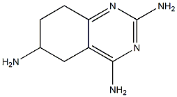 2,4,6-TRIAMINO-5,6,7,8-TETRAHYDROQUINAZOLINE Struktur