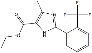 5-METHYL-2-(2-TRIFLUOROMETHYLPHENYL)-3H-IMIDAZOLE-4-CARBOXYLIC ACID ETHYL ESTER Struktur