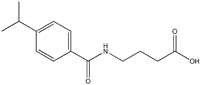 4-[(4-ISOPROPYLBENZOYL)AMINO]BUTANOIC ACID Struktur