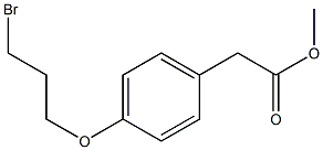 [4-(3-BROMO-PROPOXY)-PHENYL]-ACETIC ACID METHYL ESTER Struktur